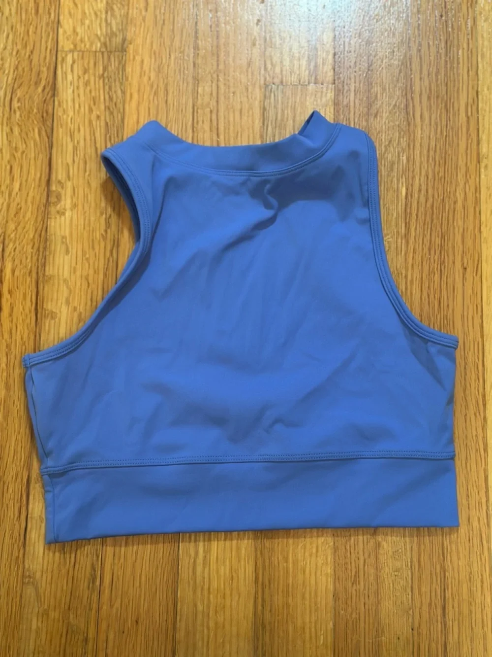 Hyizst high-neck zip sports bra blue size S (b5) - Picture 3 of 7